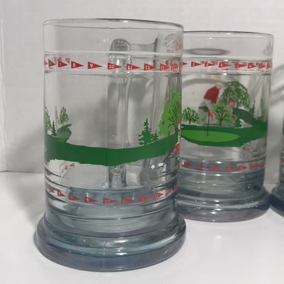 Set of 4 NWOT Vtg Crystal Princess House Gulf Mugs - Picture 3 of 8